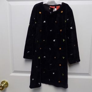 Skyr Girl Black Velveteen Halloween Dress